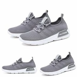 Nuheel® Nuheel Breathable White Sneakers For Women Comfortable Best Running TENNIS Shoes Casual Shoes Knit Shoes