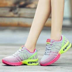 Nuheel® Knit Shoes Nuheel Breathable With Airbag Sneakers For Women Comfortable Best Running Shoes Casual Shoes TENNIS