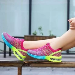 Nuheel® Knit Shoes Nuheel Breathable With Airbag Sneakers For Women Comfortable Best Running Shoes Casual Shoes TENNIS