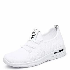 Nuheel® Nuheel Breathable White Sneakers For Women Comfortable Best Running TENNIS Shoes Casual Shoes Knit Shoes