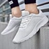 Nuheel® Nuheel Best Couple Running Shoes Ultra Light Sneakers For Women Mesh White Sneakers Woman's Running Shoes