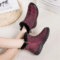 Nuheel® Snow Boots For Womens Warm Fur Lined Booties Thickening Shoes Woman