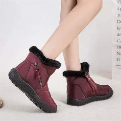 Nuheel® Snow Boots For Womens Warm Fur Lined Booties Thickening Shoes Woman
