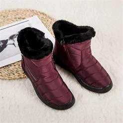 Nuheel® Snow Boots For Womens Warm Fur Lined Booties Thickening Shoes Woman