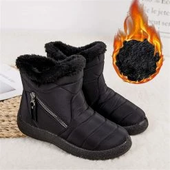 Nuheel® Snow Boots For Womens Warm Fur Lined Booties Thickening Shoes Woman