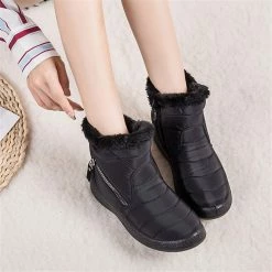 Nuheel® Snow Boots For Womens Warm Fur Lined Booties Thickening Shoes Woman