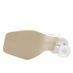 Nuheel® Women Pearls Bowtie Wedding Bride Shoes Square Toe Sandals PVC Transparent Crystal Perspex Heels
