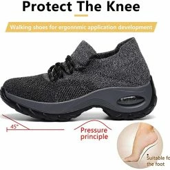 Nuheel® Woman Womens Cushion Walking Shoes Sock Sneakers Tennis Shoes 168 Nuheel® Woman Womens Cushion Walking Shoes Sock Sneakers Tennis Shoes