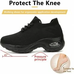 Nuheel® Woman Womens Cushion Walking Shoes Sock Sneakers Tennis Shoes 132 Nuheel® Woman Womens Cushion Walking Shoes Sock Sneakers Tennis Shoes