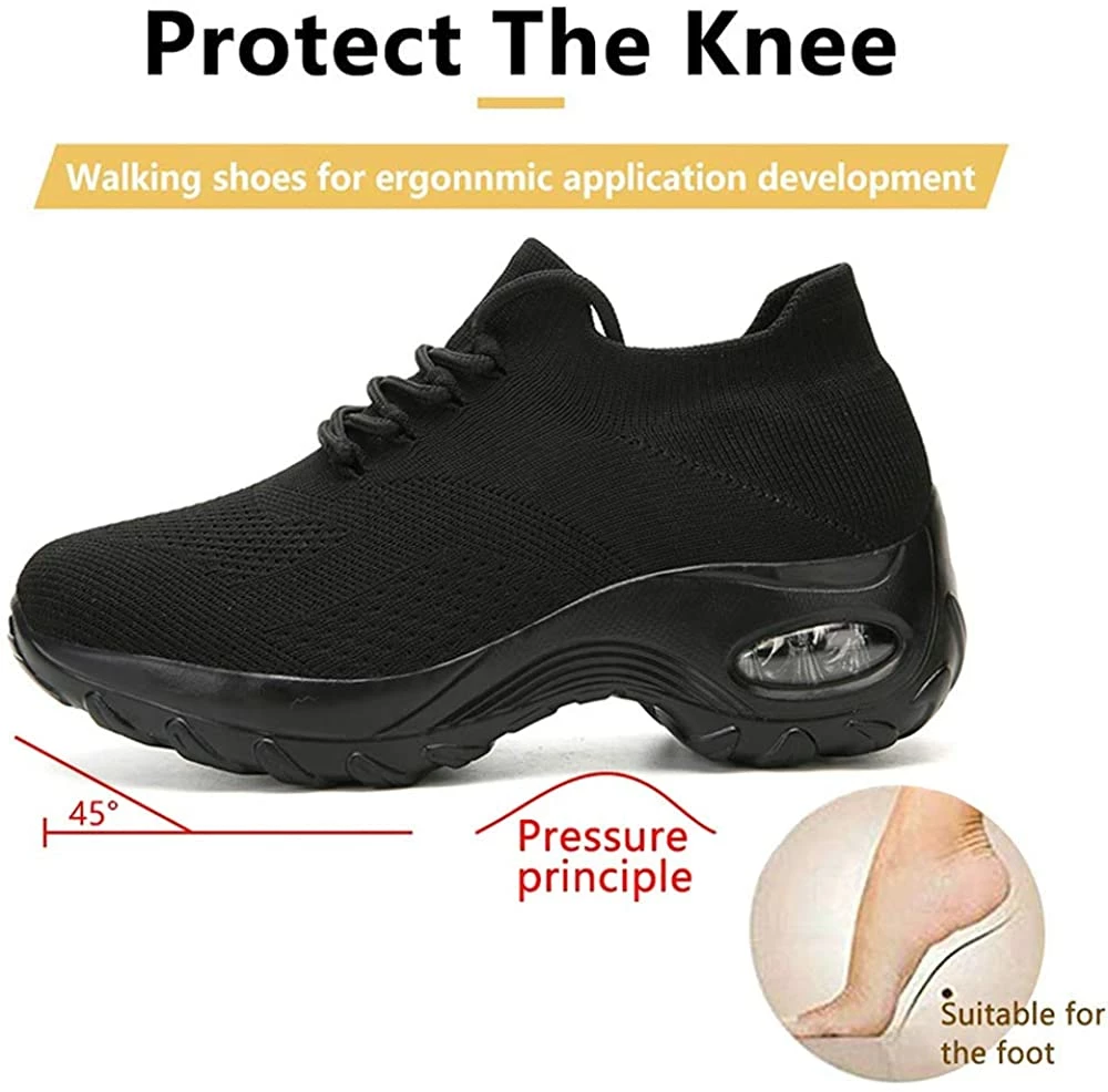 Nuheel® Woman Womens Cushion Walking Shoes Sock Sneakers Tennis Shoes 42 Nuheel® Woman Womens Cushion Walking Shoes Sock Sneakers Tennis Shoes