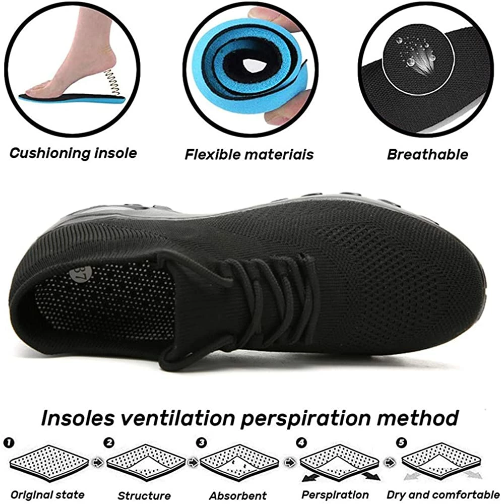 Nuheel® Woman Womens Cushion Walking Shoes Sock Sneakers Tennis Shoes 43 Nuheel® Woman Womens Cushion Walking Shoes Sock Sneakers Tennis Shoes