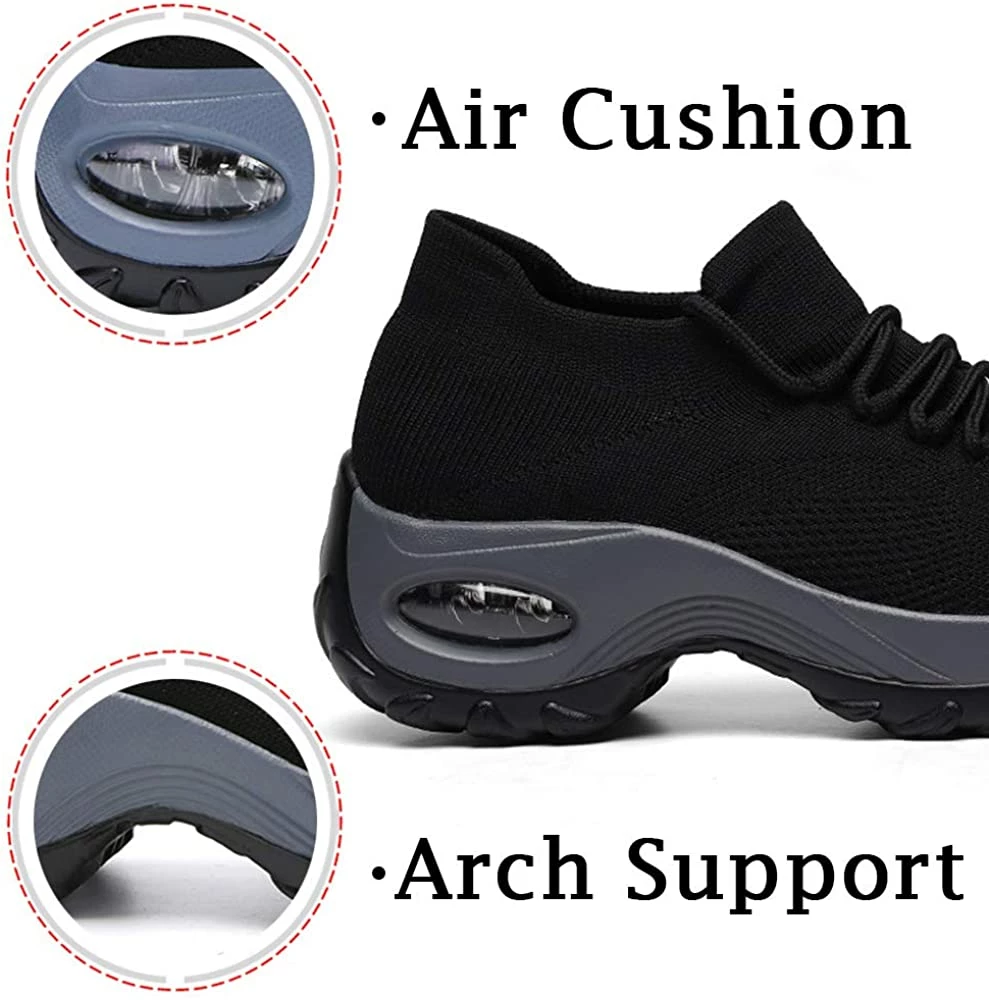 Nuheel® Woman Womens Cushion Walking Shoes Sock Sneakers Tennis Shoes 47 Nuheel® Woman Womens Cushion Walking Shoes Sock Sneakers Tennis Shoes