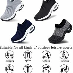 Nuheel® Woman Womens Cushion Walking Shoes Sock Sneakers Tennis Shoes 165 Nuheel® Woman Womens Cushion Walking Shoes Sock Sneakers Tennis Shoes