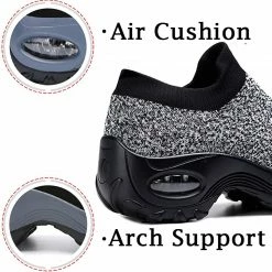Nuheel® Woman Womens Cushion Walking Shoes Sock Sneakers Tennis Shoes 95 Nuheel® Woman Womens Cushion Walking Shoes Sock Sneakers Tennis Shoes