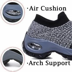 Nuheel® Woman Womens Cushion Walking Shoes Sock Sneakers Tennis Shoes 125 Nuheel® Woman Womens Cushion Walking Shoes Sock Sneakers Tennis Shoes