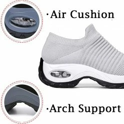 Nuheel® Woman Womens Cushion Walking Shoes Sock Sneakers Tennis Shoes 161 Nuheel® Woman Womens Cushion Walking Shoes Sock Sneakers Tennis Shoes