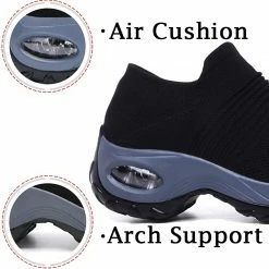 Nuheel® Woman Womens Cushion Walking Shoes Sock Sneakers Tennis Shoes 154 Nuheel® Woman Womens Cushion Walking Shoes Sock Sneakers Tennis Shoes