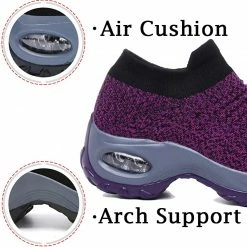 Nuheel® Woman Womens Cushion Walking Shoes Sock Sneakers Tennis Shoes 117 Nuheel® Woman Womens Cushion Walking Shoes Sock Sneakers Tennis Shoes