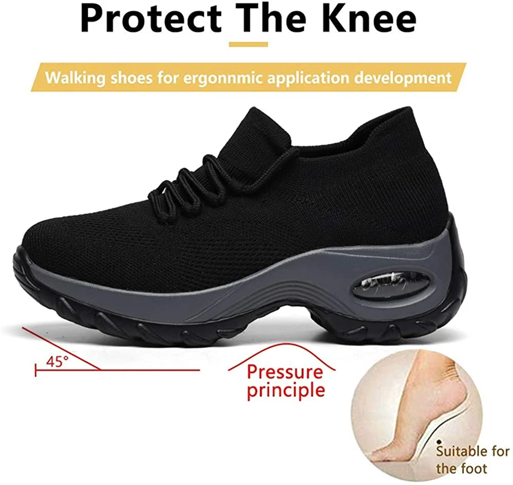 Nuheel® Woman Womens Cushion Walking Shoes Sock Sneakers Tennis Shoes 48 Nuheel® Woman Womens Cushion Walking Shoes Sock Sneakers Tennis Shoes