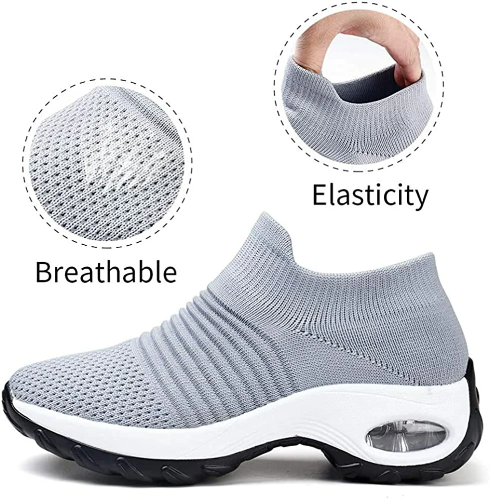 Nuheel® Woman Womens Cushion Walking Shoes Sock Sneakers Tennis Shoes 69 Nuheel® Woman Womens Cushion Walking Shoes Sock Sneakers Tennis Shoes