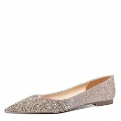 Nuheel® Nuheel Sequins Bridal Shoes Elegant Wedding Shoes For Bride Stilettos Gold Heels 1.3-3