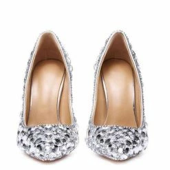 Nuheel® Nuheel Leather Bridal Shoes Rhinestone High Heels Stilettos Wedding Shoes For Bride 9 Nuheel® Nuheel Leather Bridal Shoes Rhinestone High Heels Stilettos Wedding Shoes For Bride