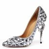Nuheel® Nuheel Leather Bridal Shoes Rhinestone High Heels Stilettos Wedding Shoes For Bride