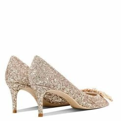 Nuheel® Nuheel Sequins Bridal Shoes Rhinestone Wedding Shoes For Bride Heels 1-2.5