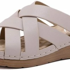 Nuheel® Women Wedge Sandals Platform Shoes Beach Walking Anti-Slip Flat Woman 37 Nuheel® Women Wedge Sandals Platform Shoes Beach Walking Anti-Slip Flat Woman