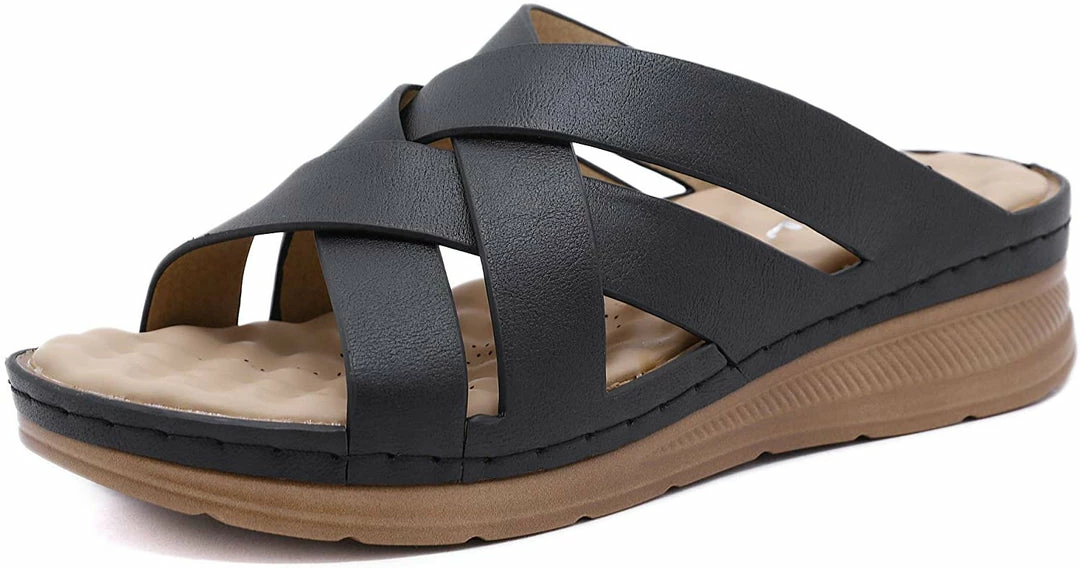 Nuheel® Women Wedge Sandals Platform Shoes Beach Walking Anti-Slip Flat Woman 24 Nuheel® Women Wedge Sandals Platform Shoes Beach Walking Anti-Slip Flat Woman