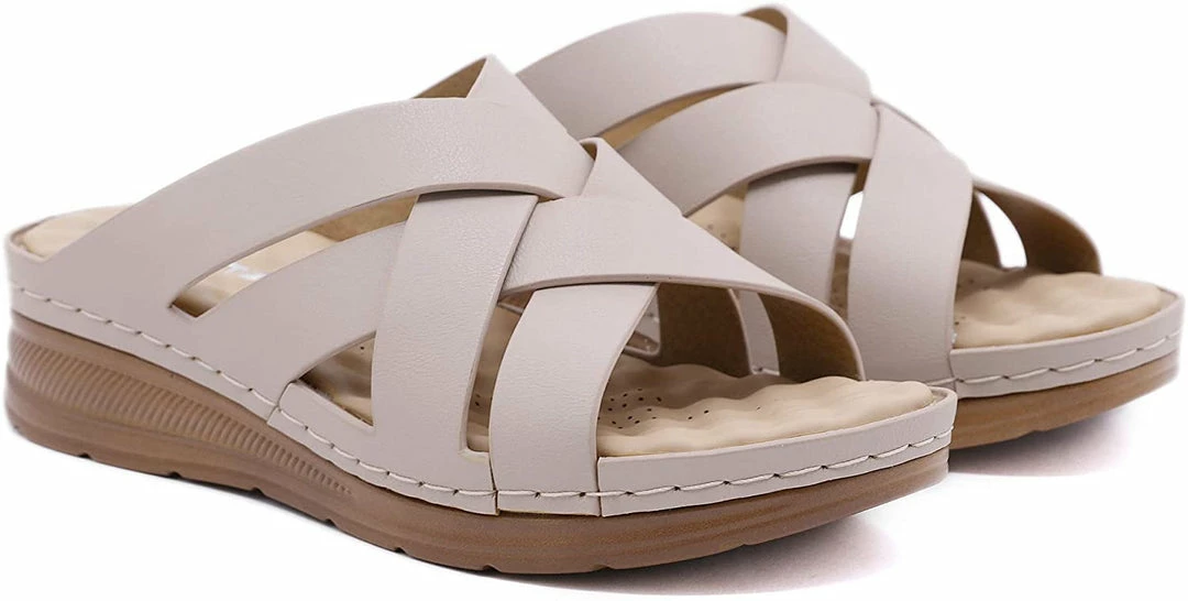 Nuheel® Women Wedge Sandals Platform Shoes Beach Walking Anti-Slip Flat Woman 11 Nuheel® Women Wedge Sandals Platform Shoes Beach Walking Anti-Slip Flat Woman