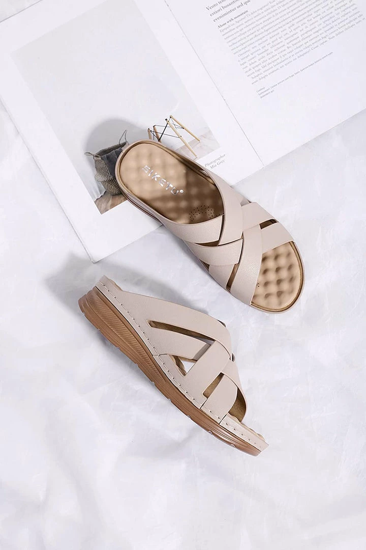 Nuheel® Women Wedge Sandals Platform Shoes Beach Walking Anti-Slip Flat Woman 13 Nuheel® Women Wedge Sandals Platform Shoes Beach Walking Anti-Slip Flat Woman