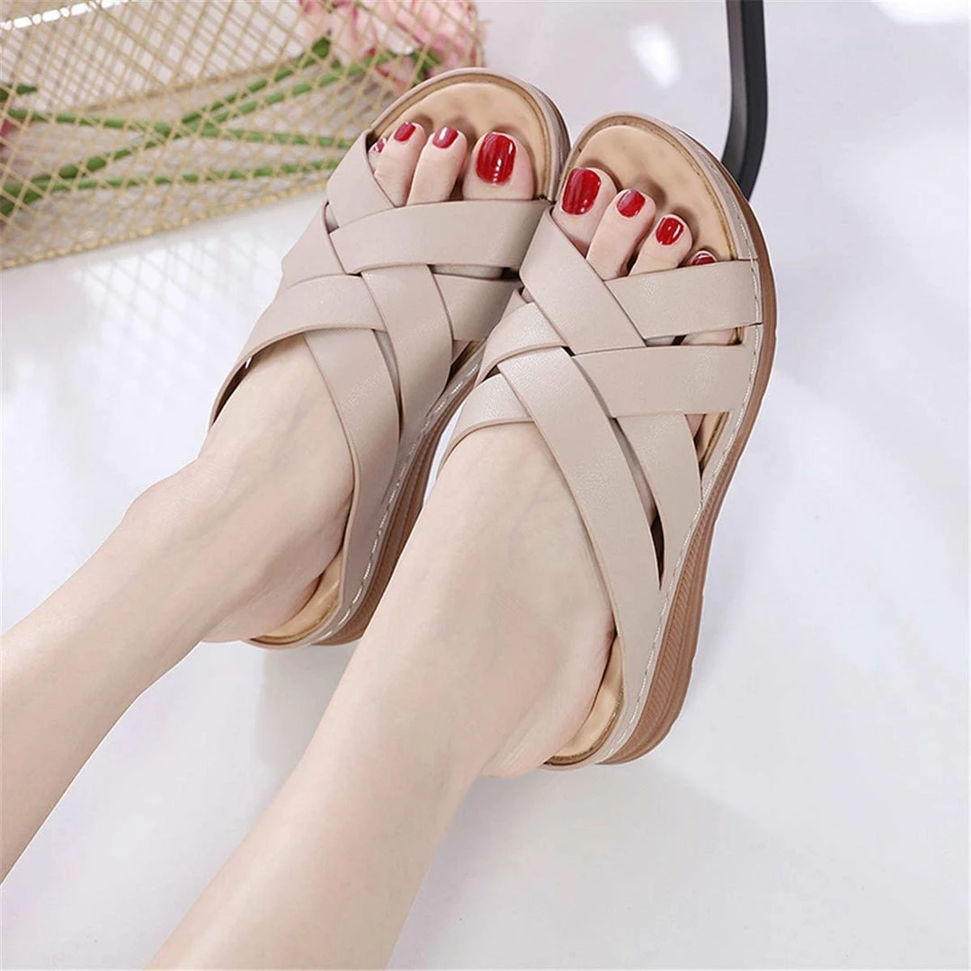 Nuheel® Women Wedge Sandals Platform Shoes Beach Walking Anti-Slip Flat Woman 14 Nuheel® Women Wedge Sandals Platform Shoes Beach Walking Anti-Slip Flat Woman