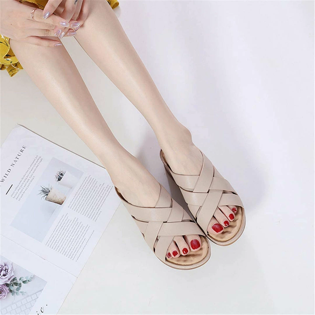 Nuheel® Women Wedge Sandals Platform Shoes Beach Walking Anti-Slip Flat Woman 15 Nuheel® Women Wedge Sandals Platform Shoes Beach Walking Anti-Slip Flat Woman