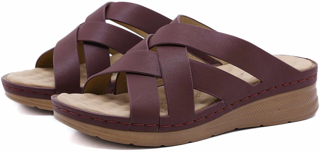 Nuheel® Women Wedge Sandals Platform Shoes Beach Walking Anti-Slip Flat Woman 18 Nuheel® Women Wedge Sandals Platform Shoes Beach Walking Anti-Slip Flat Woman