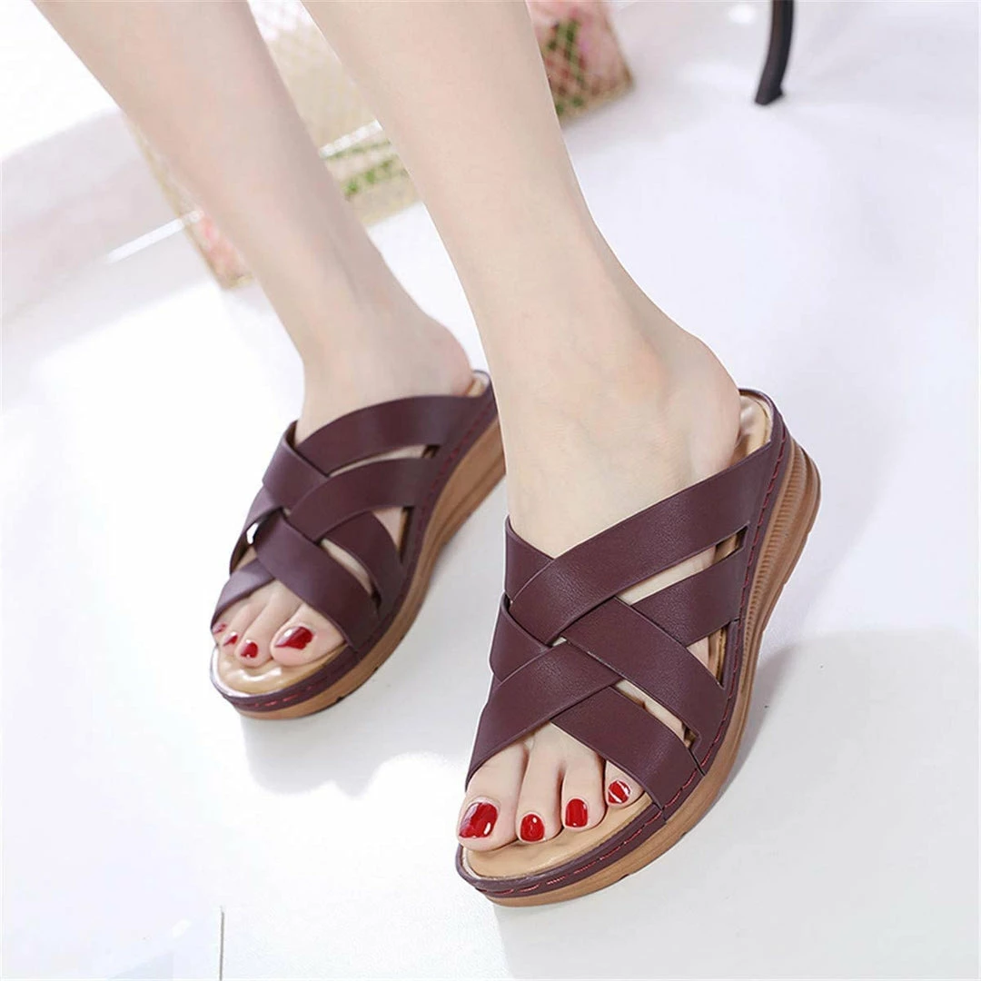 Nuheel® Women Wedge Sandals Platform Shoes Beach Walking Anti-Slip Flat Woman 21 Nuheel® Women Wedge Sandals Platform Shoes Beach Walking Anti-Slip Flat Woman
