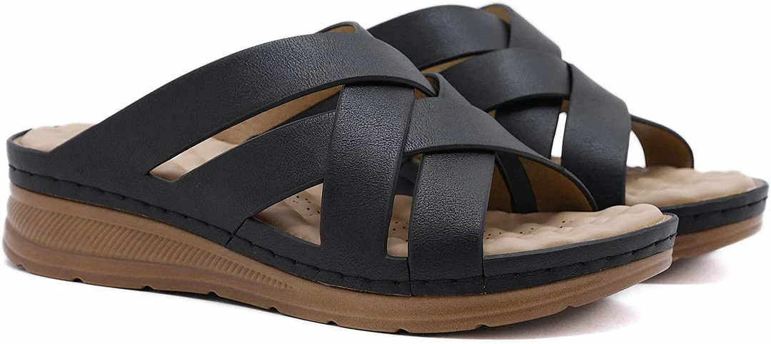 Nuheel® Women Wedge Sandals Platform Shoes Beach Walking Anti-Slip Flat Woman 25 Nuheel® Women Wedge Sandals Platform Shoes Beach Walking Anti-Slip Flat Woman