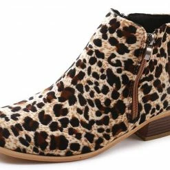 Nuheel® Woman Women's Ankle Boot Stacked Heel Booties Shoes Slip On Cutout Pointed Toe