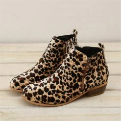 Nuheel® Woman Women's Ankle Boot Stacked Heel Booties Shoes Slip On Cutout Pointed Toe