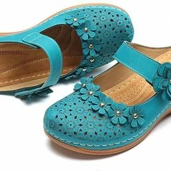 Nuheel® Women's Clogs Leather Slippers Leather Slip On Mules Flat Sandals 73 Nuheel® Women's Clogs Leather Slippers Leather Slip On Mules Flat Sandals