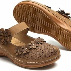 Nuheel® Women's Clogs Leather Slippers Leather Slip On Mules Flat Sandals 79 Nuheel® Women's Clogs Leather Slippers Leather Slip On Mules Flat Sandals