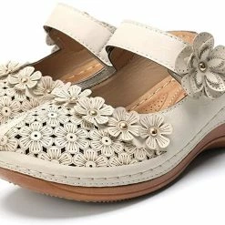 Nuheel® Women's Clogs Leather Slippers Leather Slip On Mules Flat Sandals 87 Nuheel® Women's Clogs Leather Slippers Leather Slip On Mules Flat Sandals