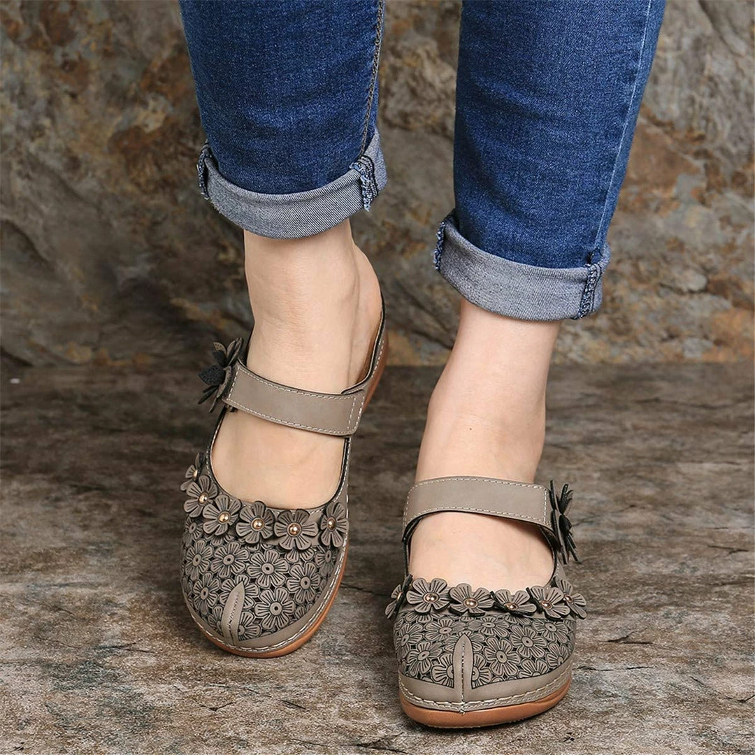 Nuheel® Women's Clogs Leather Slippers Leather Slip On Mules Flat Sandals 64 Nuheel® Women's Clogs Leather Slippers Leather Slip On Mules Flat Sandals