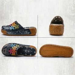 Nuheel® Womens Platform Sandals Shoes Leather Slip On Mule Clogs 15 Nuheel® Womens Platform Sandals Shoes Leather Slip On Mule Clogs