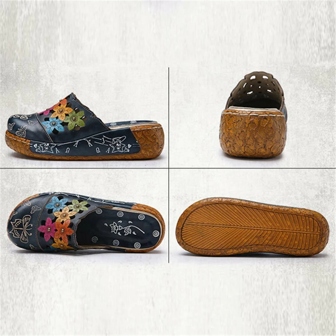 Nuheel® Womens Platform Sandals Shoes Leather Slip On Mule Clogs 9 Nuheel® Womens Platform Sandals Shoes Leather Slip On Mule Clogs