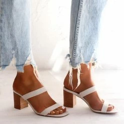 Nuheel® Women'S Thick-Rooted Mid-Root Open-Toed Sandals Woman