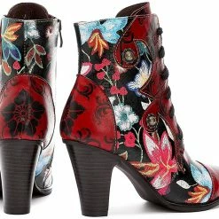 Nuheel® Woman Womens Ankle Boots Leather Winter Fur Lined Boots High Block Heel