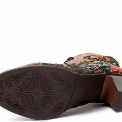 Nuheel® Woman Womens Ankle Boots Leather Winter Fur Lined Boots High Block Heel