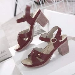 Nuheel® Womens Block Heel Sandals Ladies Summer Platforms Wedges Sandals Woman