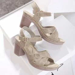 Nuheel® Womens Block Heel Sandals Ladies Summer Platforms Wedges Sandals Woman